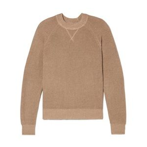 Everlane The No-Sweat Sweatshirt, Heathered Camel, size men’s M